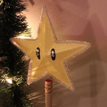Super Mario Star Tree Topper