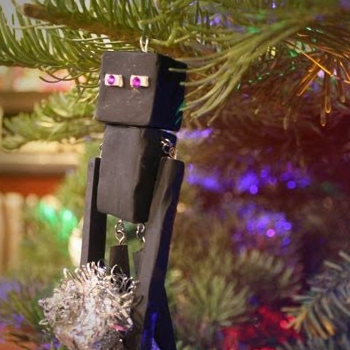 Enderman Christmas Ornament