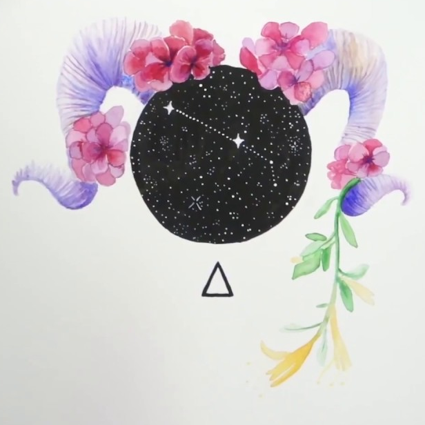 Aries Watercolor