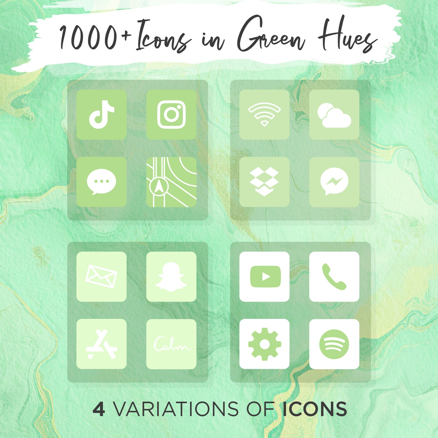 
                  
                    Green Aesthetic iPhone Icon Set
                  
                