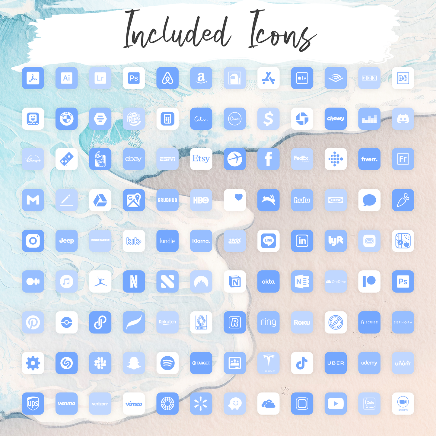 
                  
                    Blue Aesthetic iPhone Icon Set
                  
                