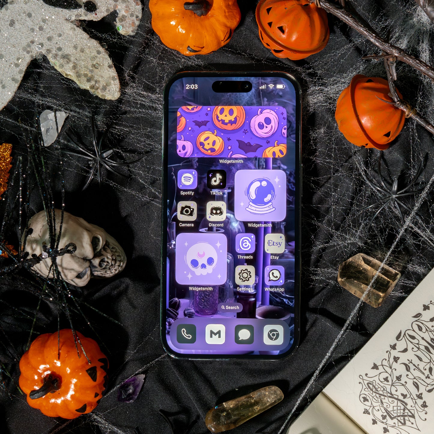 
                  
                    Spooky Themed iPhone Icon Set - Includes 800+ Icons with Bonus Wallpapers and Widgets in Halloween Colors, Perfect for a Personalized Spooky iOS Aesthetic
                  
                