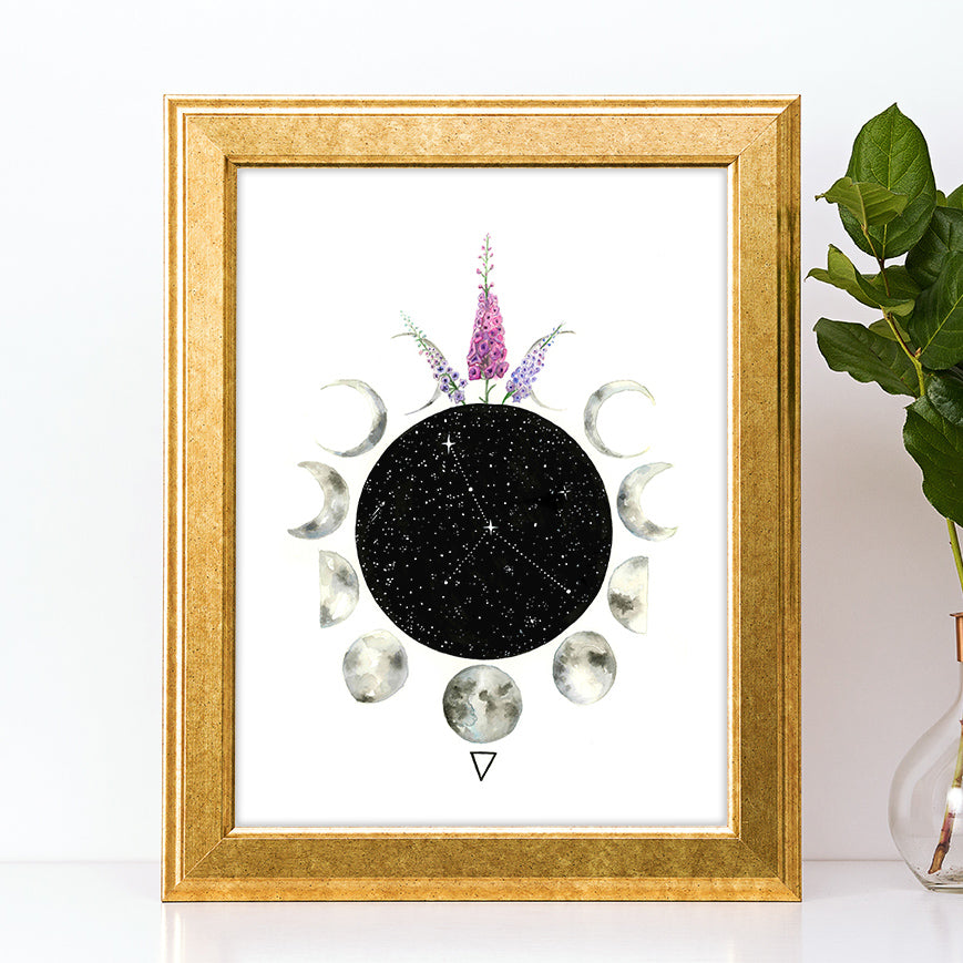Zodiac Cancer Art Print by Tiffyquake