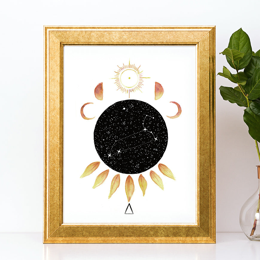 Zodiac Leo Art Print by Tiffyquake