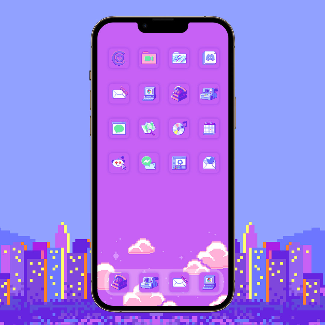 aesthetic iOS Icon and wallpaper
