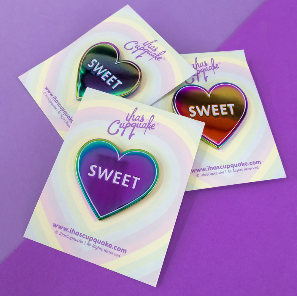 Sweetheart Rainbow Metal Pin