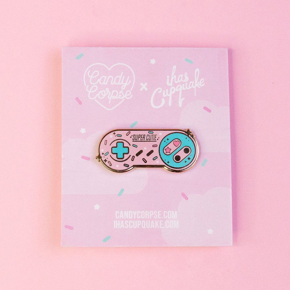 Pastel Kawaii Gamer Controller Pin