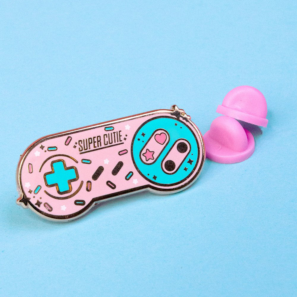 Pastel Kawaii Gamer Controller Pin