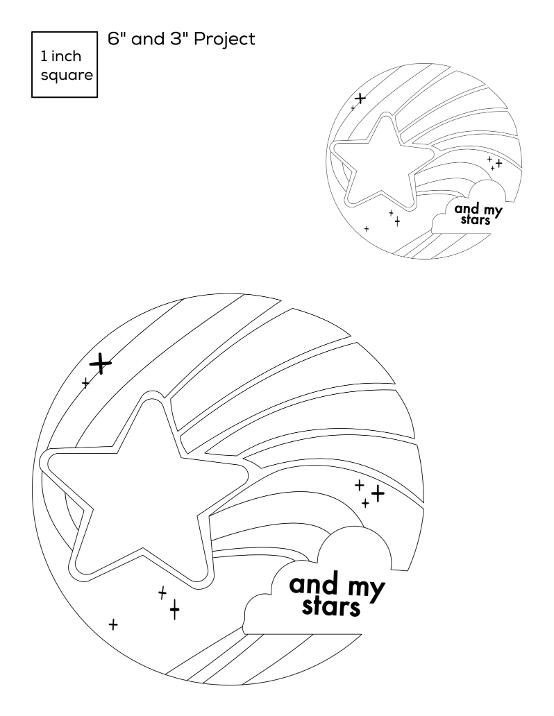 Sun, Moon, and Stars Punch Needle Template (Digital Download) – iHasCupquake