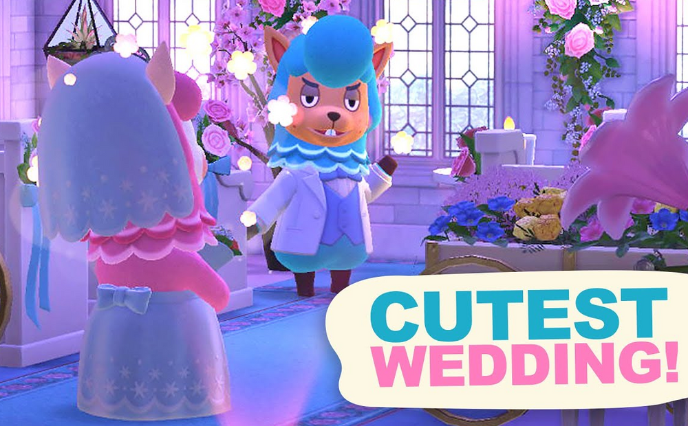 Designing a WEDDING in Animal Crossing New Horizons