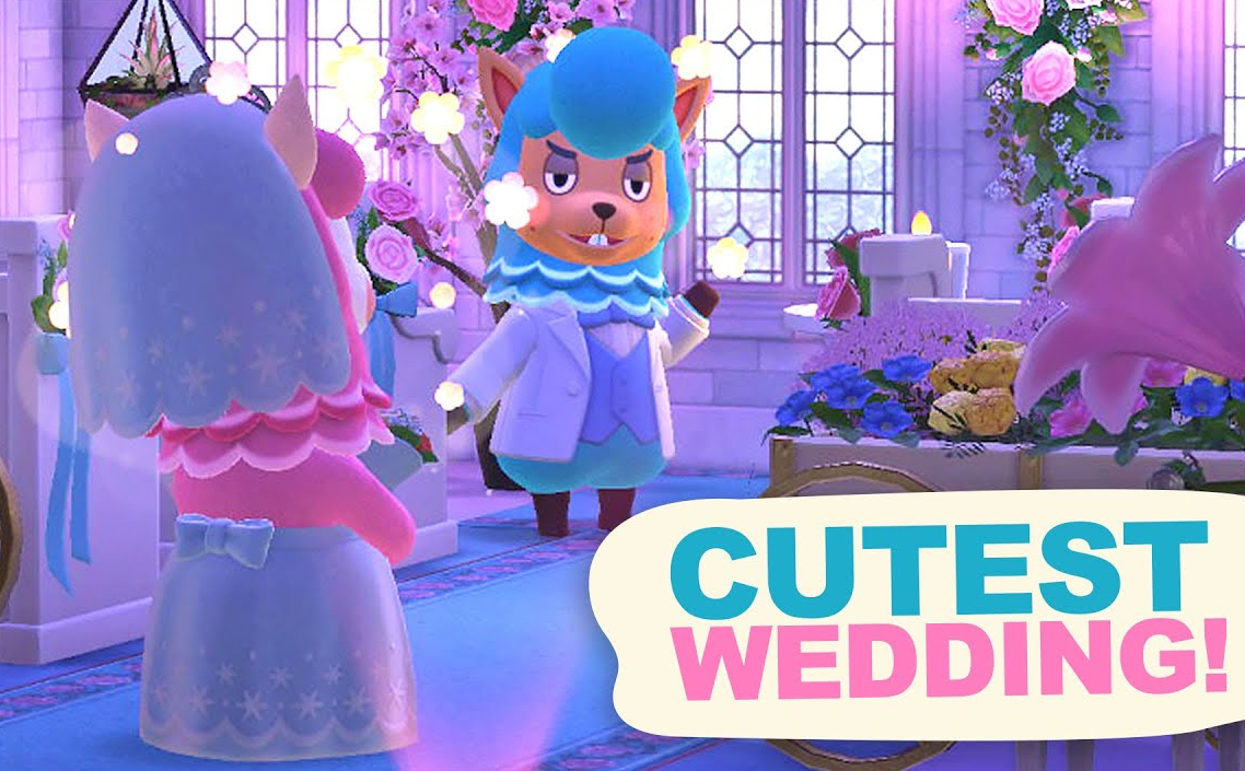 Designing a WEDDING in Animal Crossing New Horizons