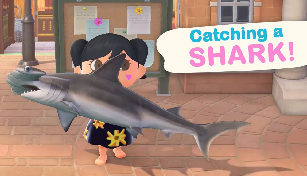 Catching a SHARK in Animal Crossing New Horizons