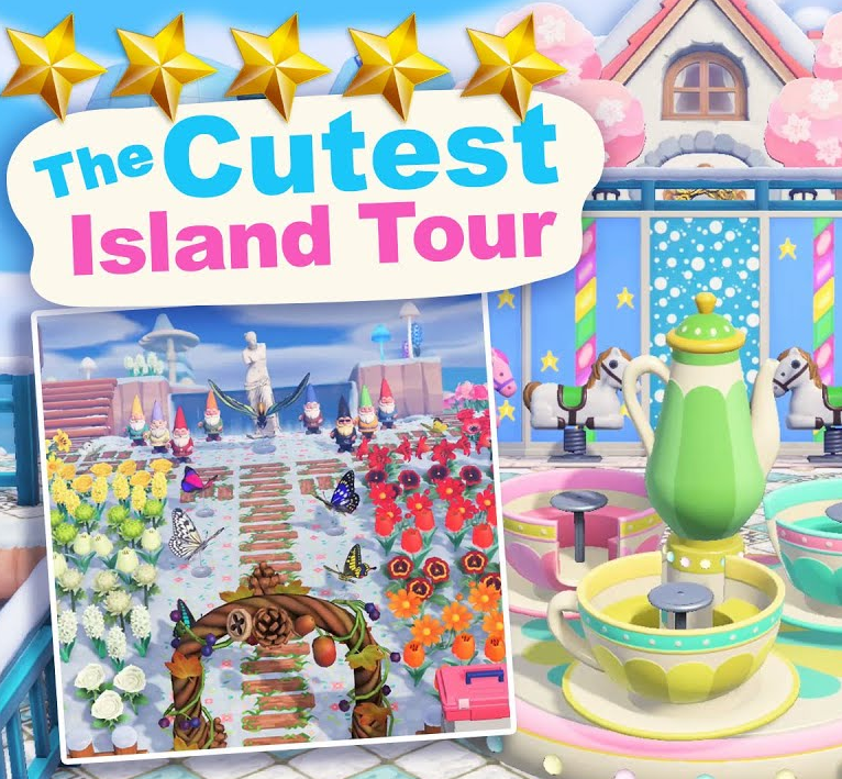 The CUTEST 5 Star Island Tour (830 Hrs) in Animal Crossing