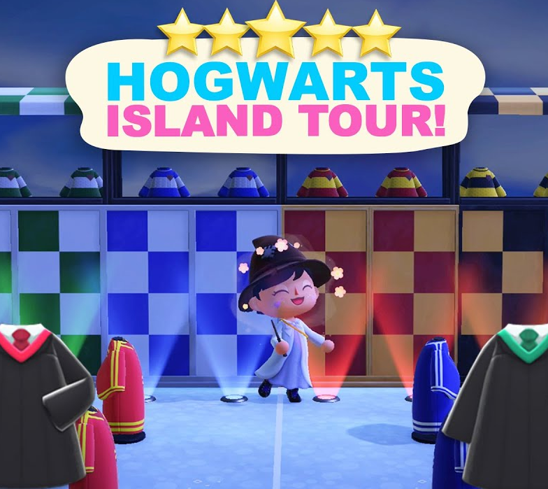 Hogwarts Island Tour!(700 Hours) 5 Star Island Tour in Animal Crossing New Horizons