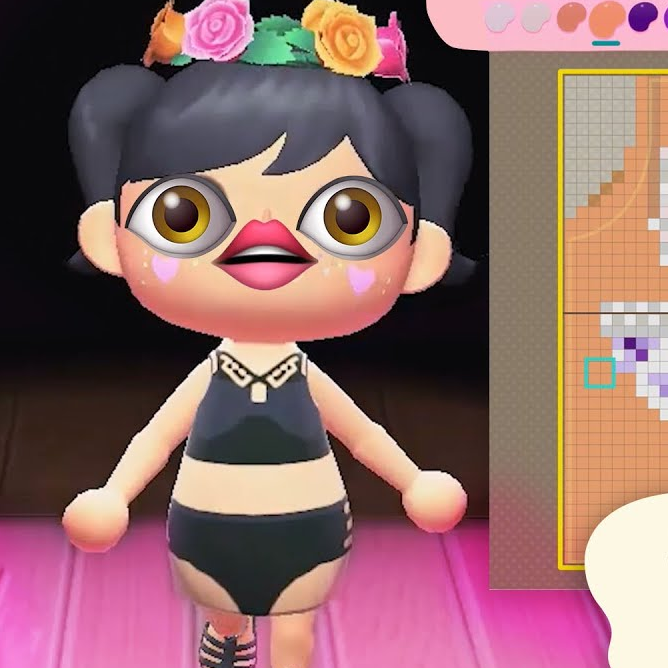 Designing Summer Swim Suits in Animal Crossing New Horizons