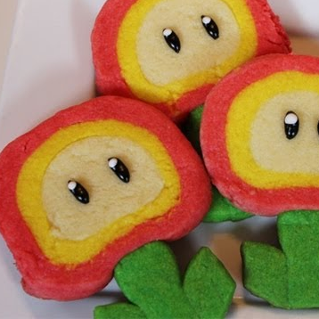 Super Mario Fire Flower cookies – Quake N Bake