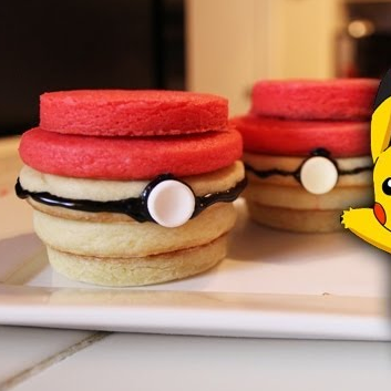 Pokemon Pokeball 3D Cookies