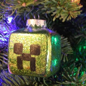 Creeper Christmas Ornament