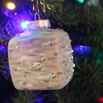 Minecraft Diamond Ore Block Ornament