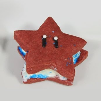 Super Mario Star Ice Cream Sandwich – Quake and Bake