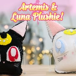 Luna & Artemis Double sided plush (FREE TEMPLATE)