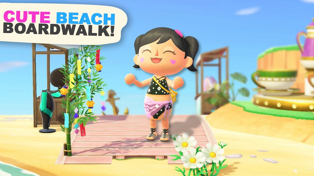 Creating a Beach BOARDWALK in Animal Crossing New Horizons