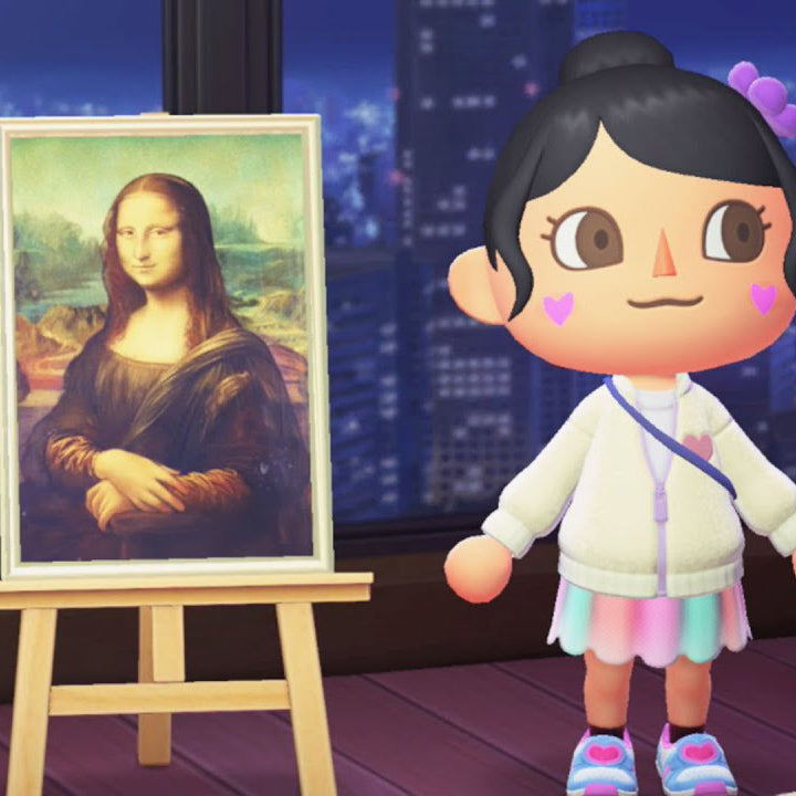 I got the REAL Mona Lisa in Animal Crossing New Horizons Update
