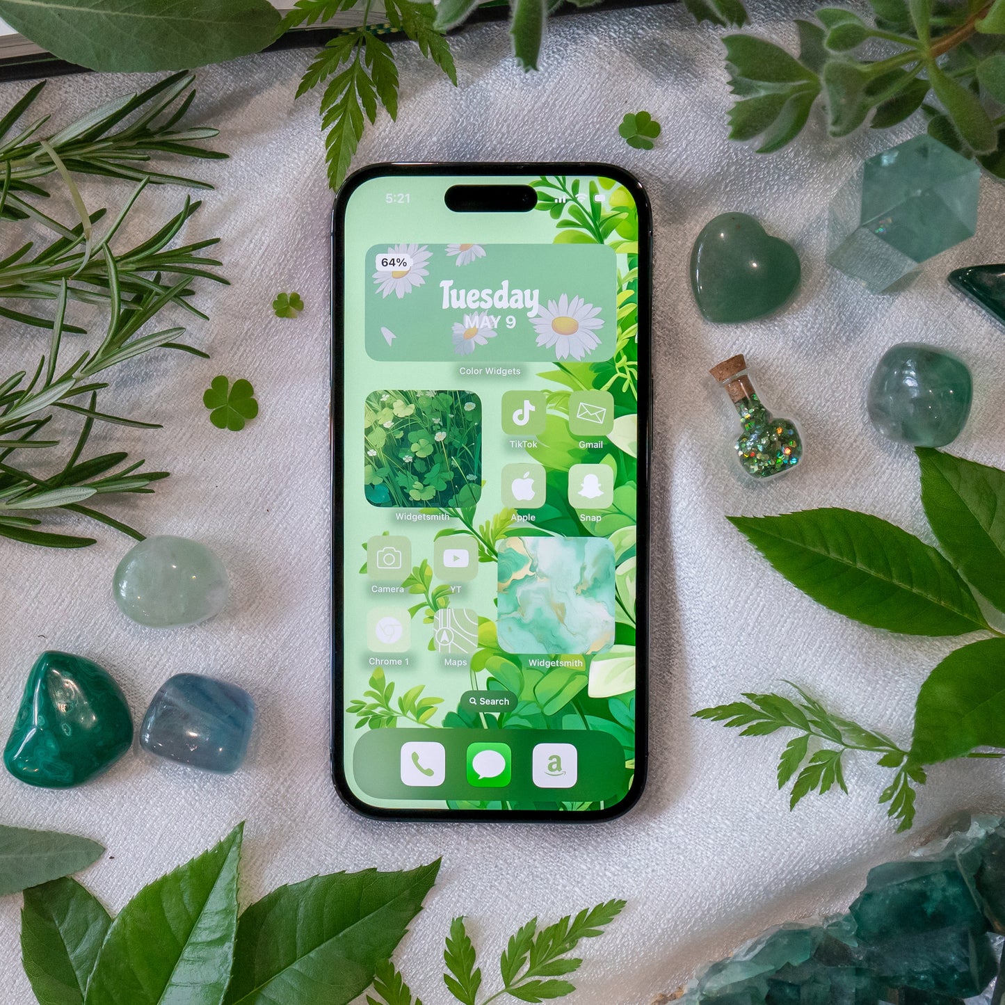 
                  
                    Green Aesthetic iPhone Icon Set
                  
                