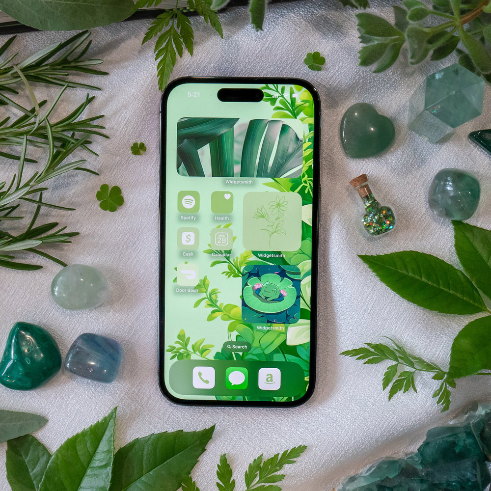 
                  
                    Green Aesthetic iPhone Icon Set
                  
                