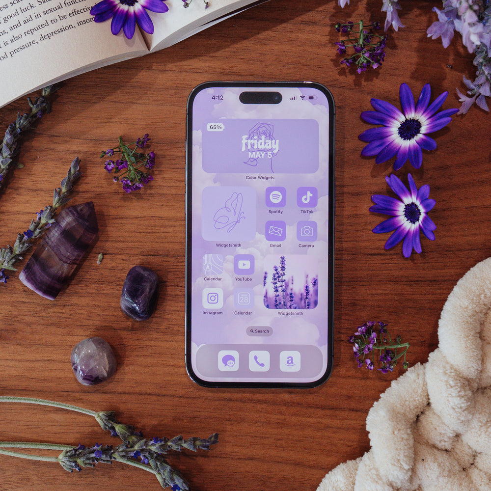 
                  
                    Purple Aesthetic iPhone Icon Set
                  
                