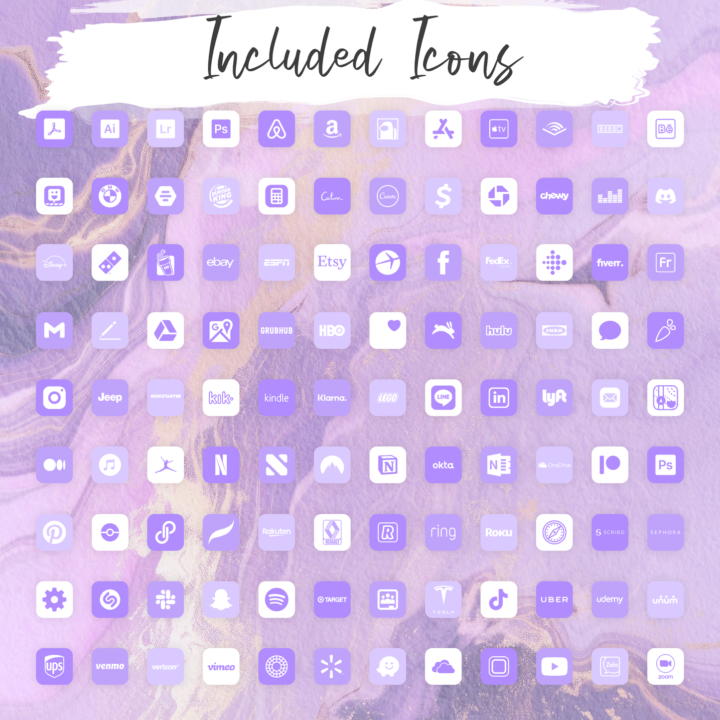 
                  
                    Purple Aesthetic iPhone Icon Set
                  
                