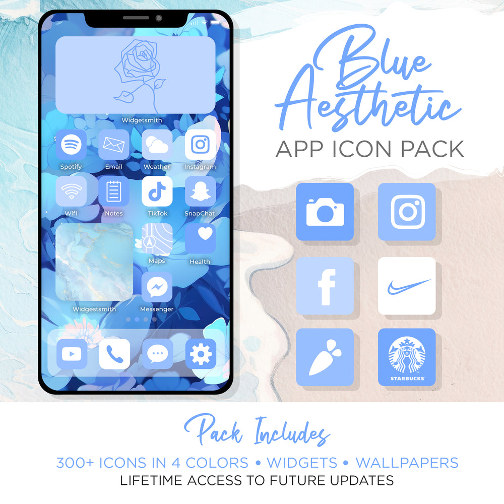 
                  
                    Blue Aesthetic iPhone Icon Set
                  
                