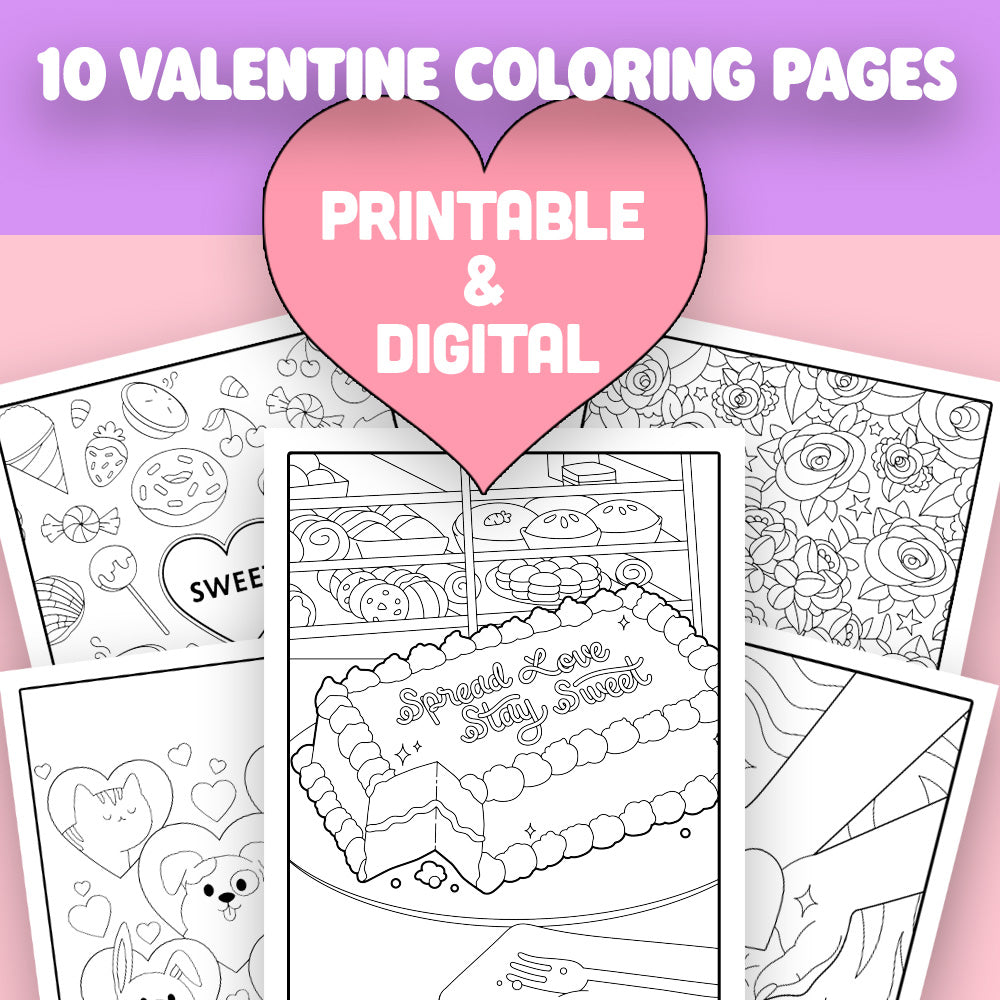 
                  
                    Valentine's Day Coloring Pages (Digital Download)
                  
                
