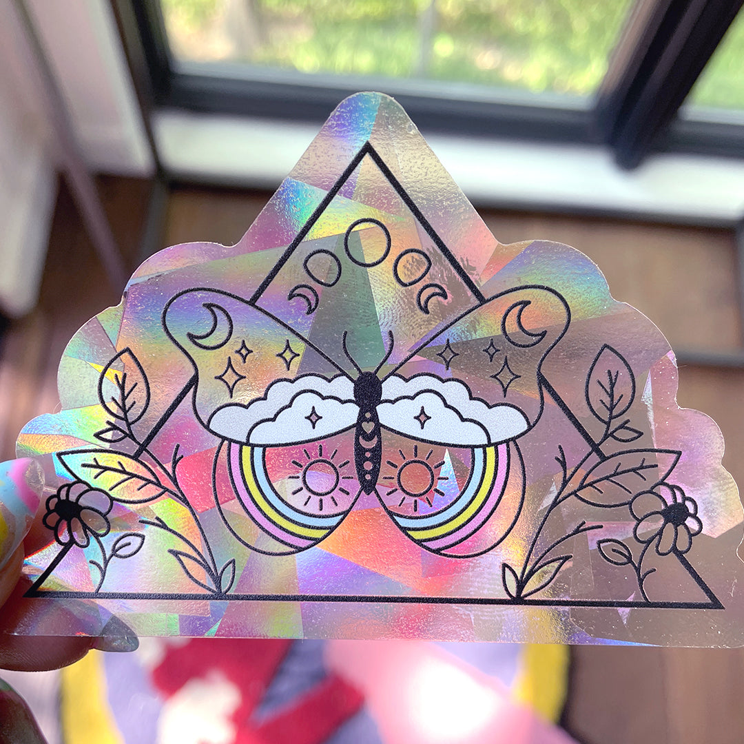 
                  
                    Rainbow Reflective Butterfly Decal
                  
                