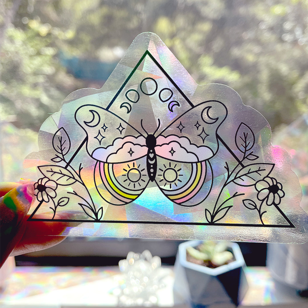 
                  
                    Rainbow Reflective Butterfly Decal
                  
                
