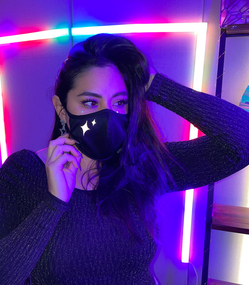 
                  
                    Reflective Sparkle Face Mask
                  
                