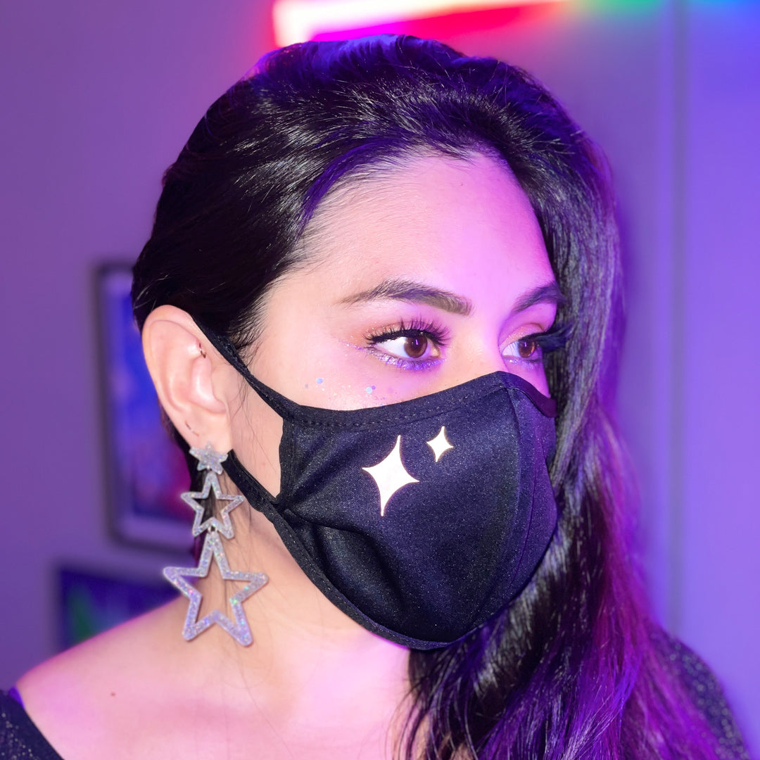 
                  
                    Reflective Sparkle Face Mask
                  
                