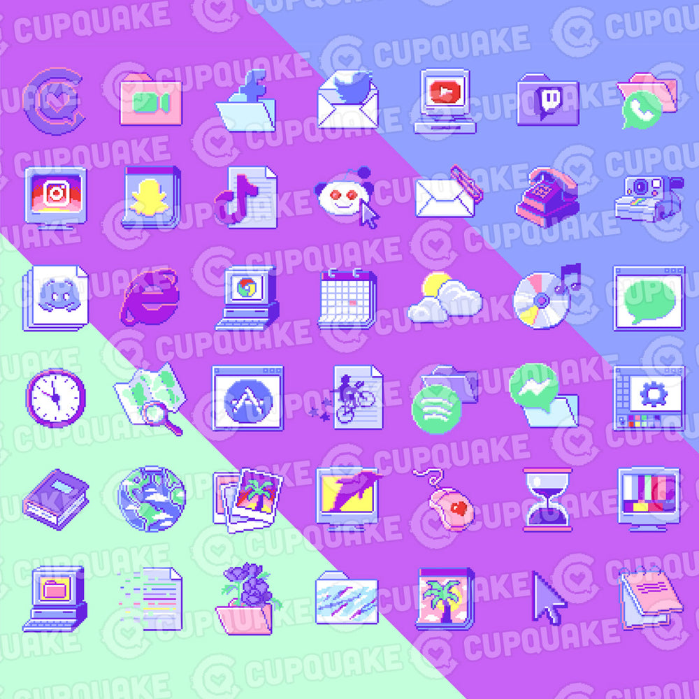 
                  
                    Vaporwave aesthetic iOS Icons
                  
                