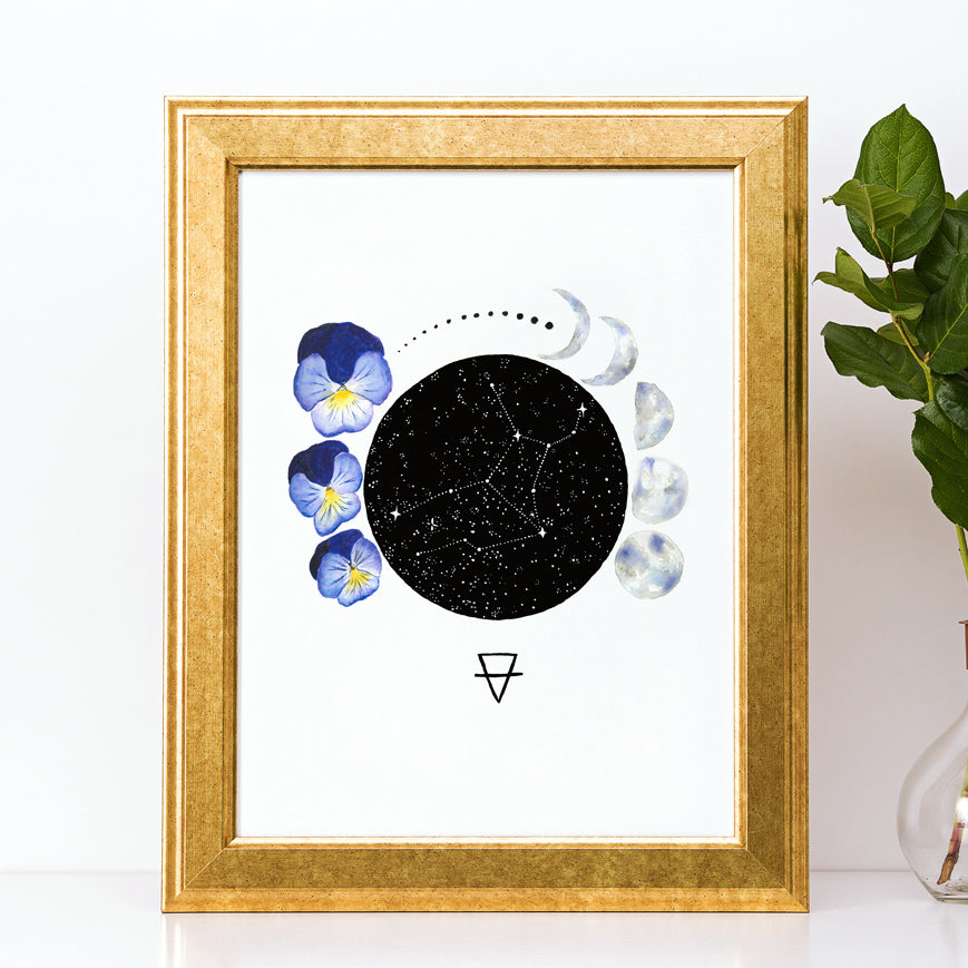 
                  
                    Zodiac Virgo Art Print by Tiffyquake
                  
                
