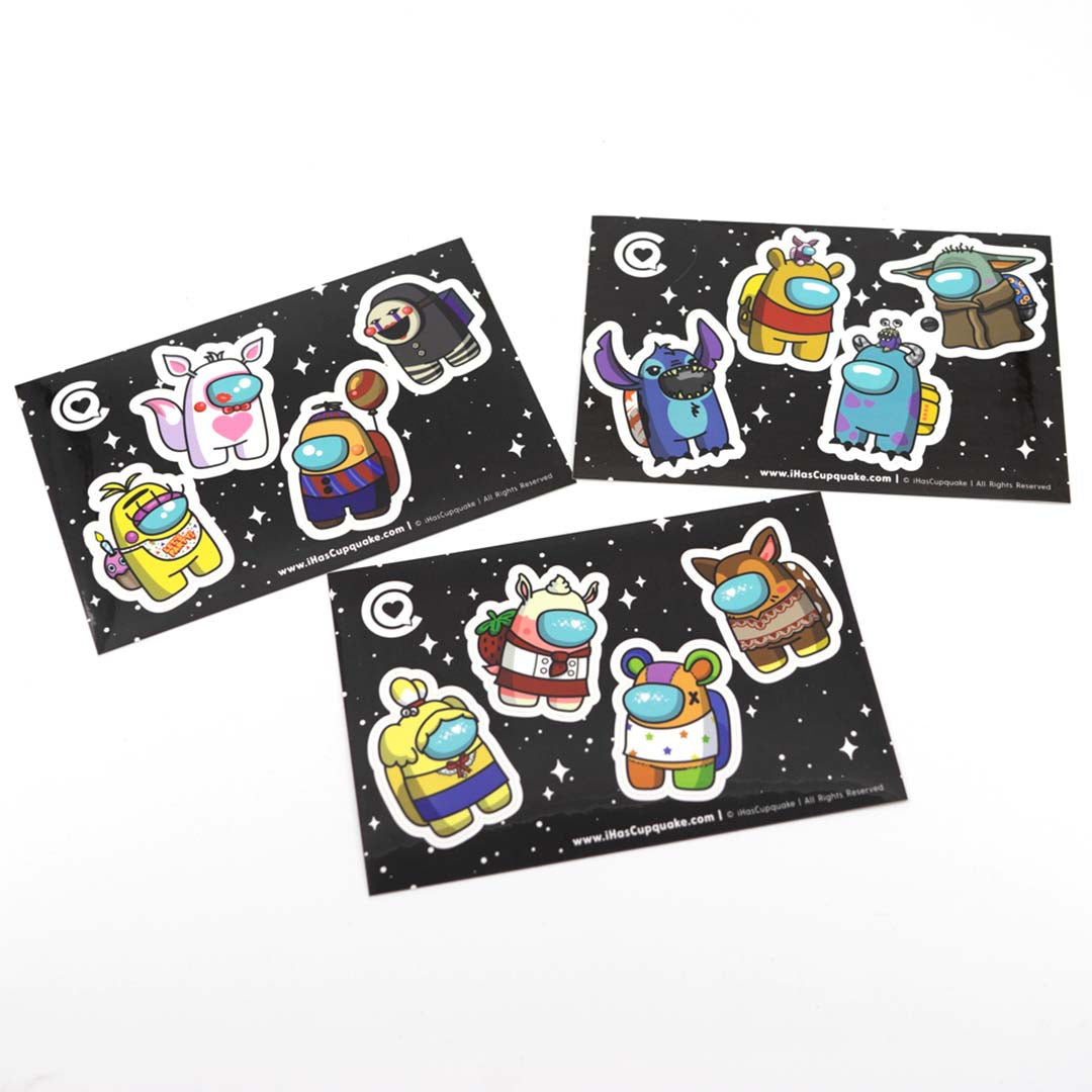 Among Us Sticker Sheet Bundle