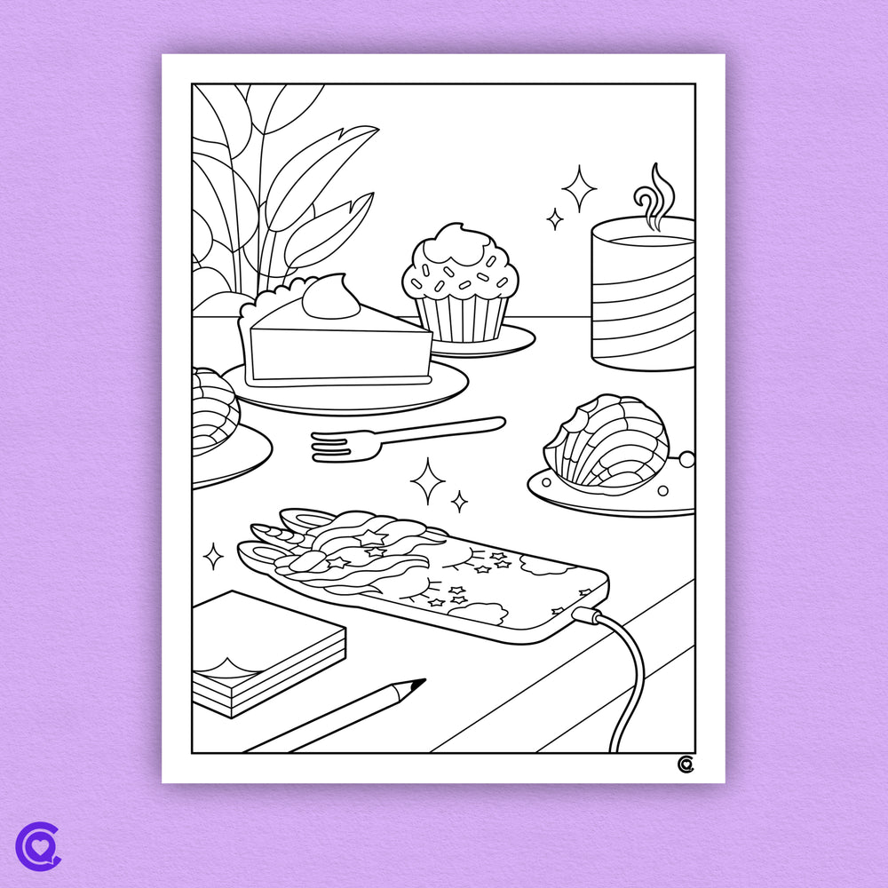 
                  
                    Foodie Frenzy - Food Themed Coloring Pages (Digital Download)
                  
                