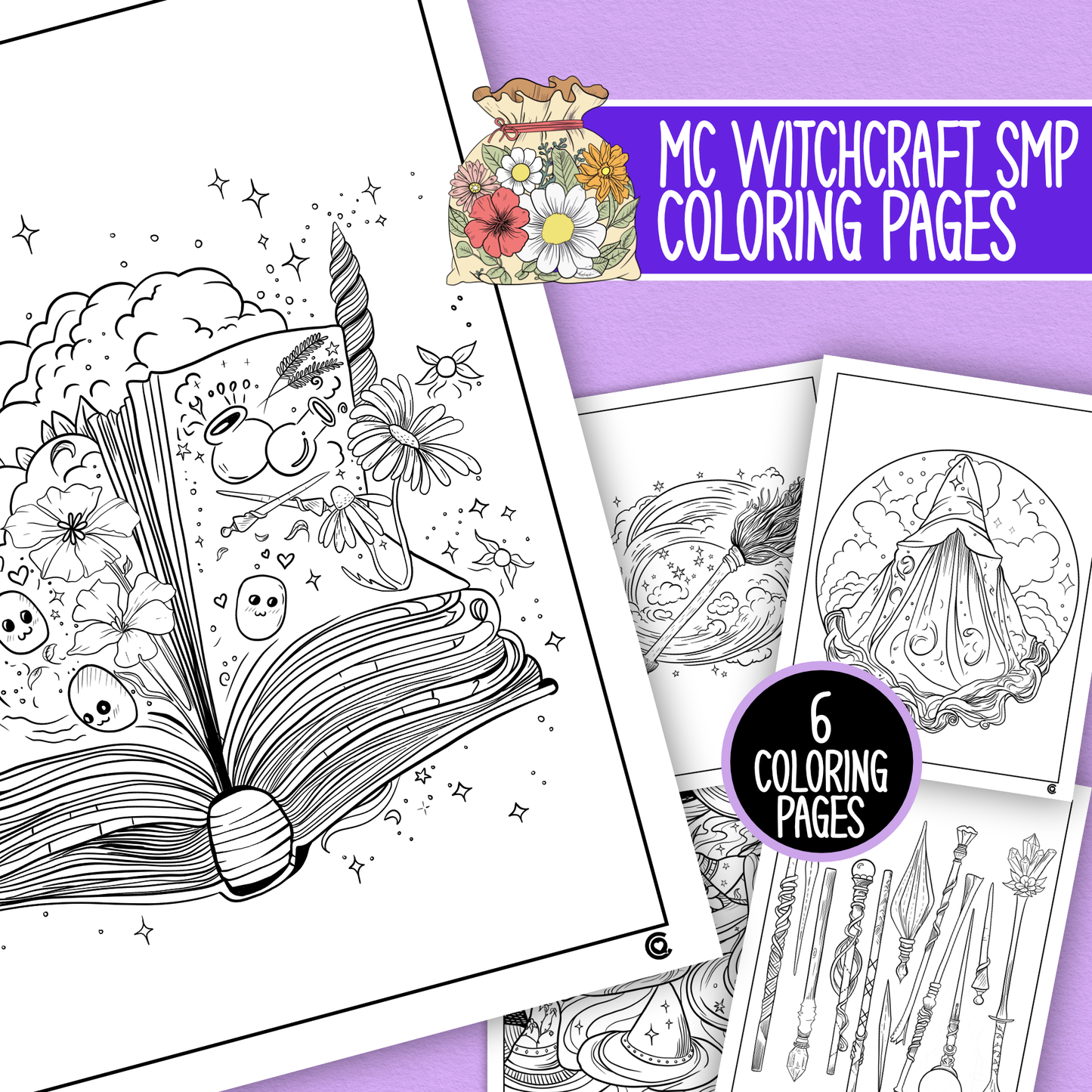 
                  
                    MC Witch Craft SMP Coloring Pages (Digital Download)
                  
                