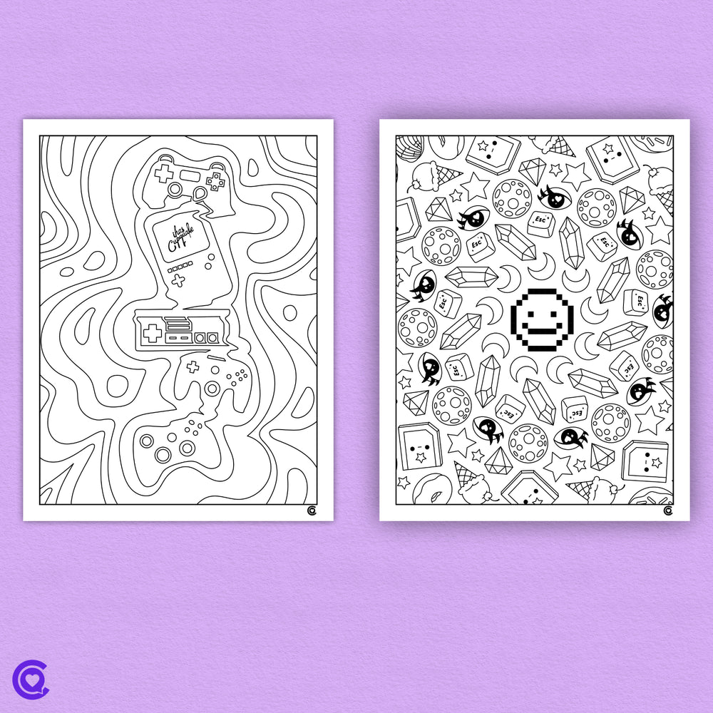 
                  
                    Psychedelic Paradise - Trippy Themed Coloring Pages (Digital Download)
                  
                